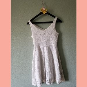 Ginger G White Floral Mini Dress